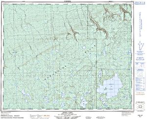 NTS 50k map for Armit Lake, Saskatchewan