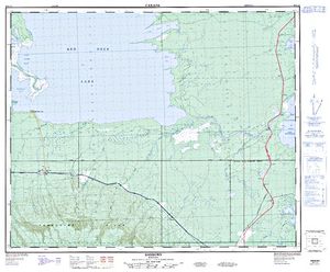 NTS 50k map for Lake Winnipegosis, Manitoba