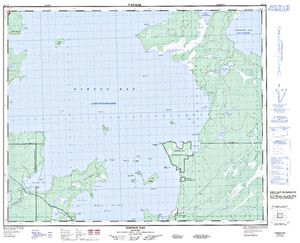 NTS 50k map for Lake Winnipegosis, Manitoba