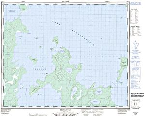 NTS 50k map for Lake Winnipegosis, Manitoba