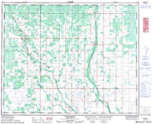 NTS 50k map for Shutte Lake, Saskatchewan