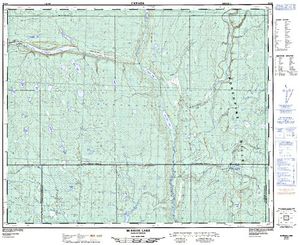 NTS 50k map for Pepaw River, Saskatchewan