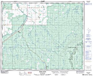 NTS 50k map for Pepaw River, Saskatchewan