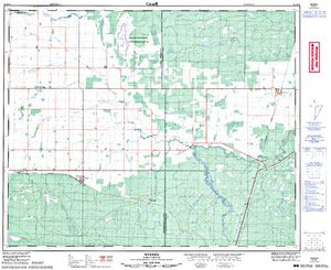 NTS 50k map for Red Deer River, Saskatchewan