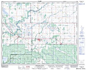 NTS 50k map for Red Deer River, Saskatchewan