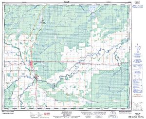 NTS 50k map for Red Deer River, Saskatchewan