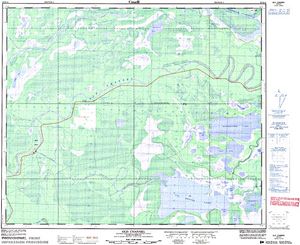 NTS 50k map for Saskatchewan River, Saskatchewan
