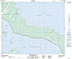 NTS 50k map for Saskatchewan River, Saskatchewan