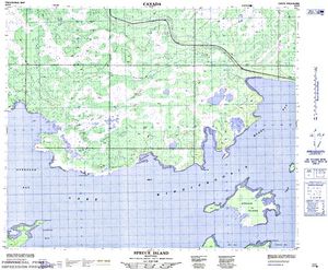 NTS 50k map for Lake Winnipegosis, Manitoba