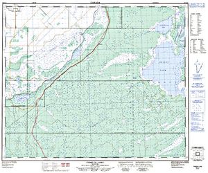 NTS 50k map for Saskatchewan River, Saskatchewan