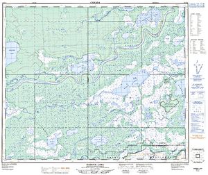 NTS 50k map for Saskatchewan River, Saskatchewan