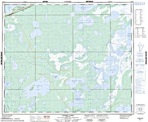 NTS 50k map for Clearwater Lake, Manitoba