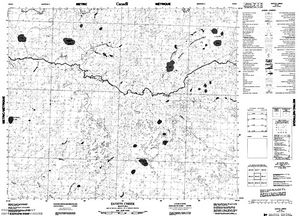 NTS 50k map for North Poplar River, Manitoba