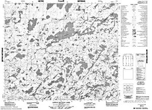 NTS 50k map for Bolton River, Manitoba