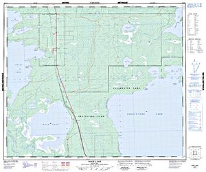 NTS 50k map for Saskatchewan River, Saskatchewan