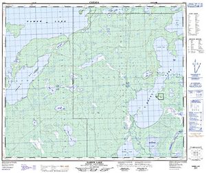 NTS 50k map for Saskatchewan River, Saskatchewan