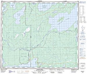 NTS 50k map for Athapapuskow Lake, Saskatchewan