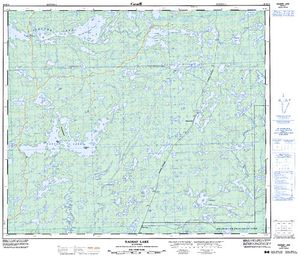 NTS 50k map for Heming Lake, Manitoba