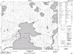 NTS 50k map for Namew Lake, Saskatchewan