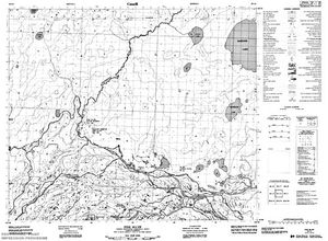 NTS 50k map for Saskatchewan River, Saskatchewan
