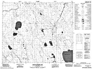 NTS 50k map for Ballantyne River, Saskatchewan