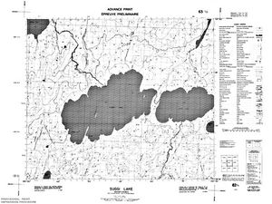 NTS 50k map for Suggi Lake, Saskatchewan