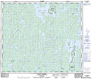 NTS 50k map for Deschambault Lake, Saskatchewan