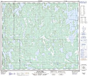NTS 50k map for Kipahigan Lake, Saskatchewan