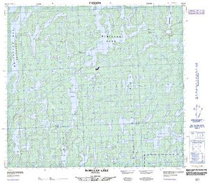 NTS 50k map for Reindeer Lake, Saskatchewan