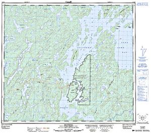 NTS 50k map for Reindeer Lake, Saskatchewan