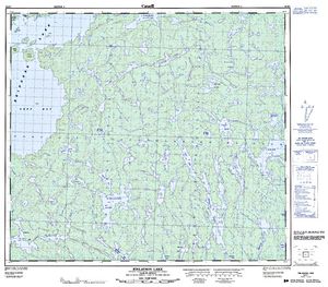 NTS 50k map for Reindeer Lake, Saskatchewan