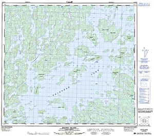 NTS 50k map for Reindeer Lake, Saskatchewan