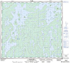 NTS 50k map for Reindeer Lake, Saskatchewan