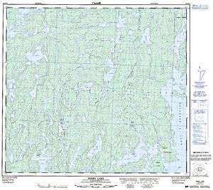 NTS 50k map for Reindeer Lake, Saskatchewan