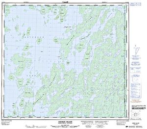 NTS 50k map for Reindeer Lake, Saskatchewan