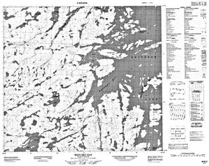 NTS 50k map for Reindeer Lake, Saskatchewan