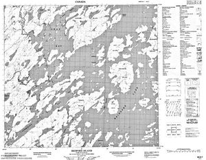 NTS 50k map for Reindeer Lake, Saskatchewan