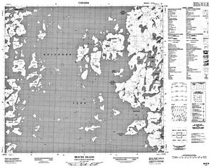 NTS 50k map for Reindeer Lake, Saskatchewan