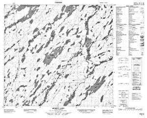 NTS 50k map for Wollaston Lake, Saskatchewan