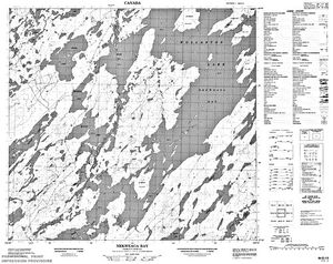 NTS 50k map for Wollaston Lake, Saskatchewan