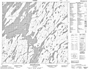 NTS 50k map for Wollaston Lake, Saskatchewan