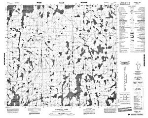 NTS 50k map for Reindeer Lake, Saskatchewan