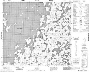 NTS 50k map for Reindeer Lake, Saskatchewan