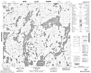 NTS 50k map for Reindeer Lake, Saskatchewan