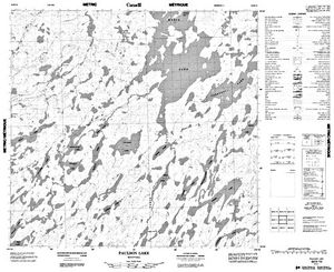 NTS 50k map for Maria Lake, Manitoba