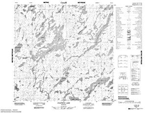 NTS 50k map for Maria Lake, Manitoba