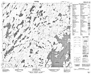 NTS 50k map for Reindeer Lake, Saskatchewan