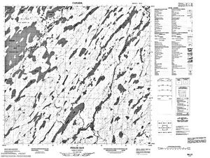 NTS 50k map for Wollaston Lake, Saskatchewan