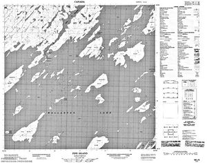 NTS 50k map for Wollaston Lake, Saskatchewan