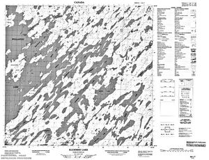 NTS 50k map for Wollaston Lake, Saskatchewan